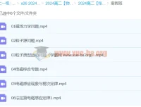 2024高二物理 张展博寒假班 电磁感应与粒子运动专题精讲
