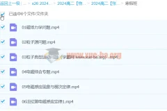 2024高二物理 张展博寒假班 电磁感应与粒子运动专题精讲