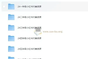 2024小学教辅资料合集（小红书版）1-6年级全科同步练习与复习资源