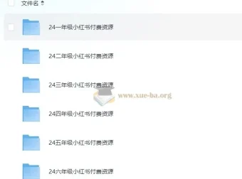2024小学教辅资料合集（小红书版）1-6年级全科同步练习与复习资源