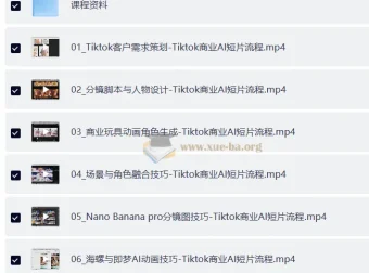 TikTok商业AI短片全流程实战课程