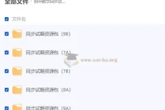 初中数学同步试题资源包（人教版）——七至九年级全学段单元、期中、期末试卷合集