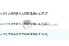 快捷英语时文阅读理解（6-12年级全学段）精选合集