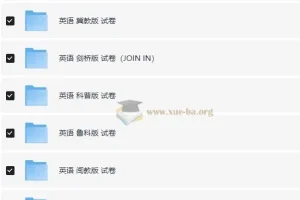 小学英语各年级上下册教辅合集：试卷、同步练习与专项训练