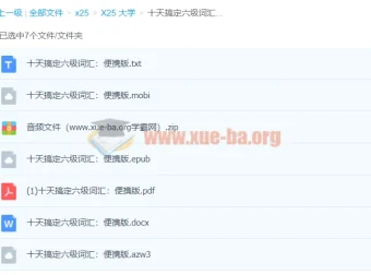 十天搞定六级词汇：便携版——高效速记备考手册