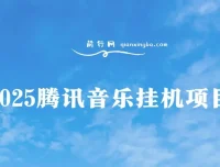 2025腾讯音乐人挂机项目，独家技术稳定收益，小白可轻松上手