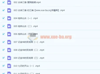 233网校小学四年级语文上下册180讲全（人教版）系统课程