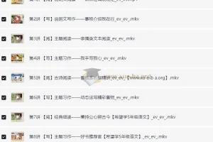 张弛2025小学语文五年级A+班（上下学期）完整课程