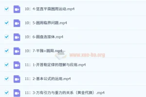 赵玉峰物理高一VIP全年班+高二VIP全年班 力学电磁学系统课程