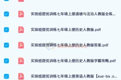 初中实验班提优训练全科资料（人教版·2023秋版）
