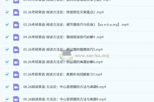 唐迟2026考研英语阅读思维构建课（‘18封神版’升级版）系统精讲