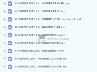 唐迟2026考研英语阅读思维构建课（‘18封神版’升级版）系统精讲