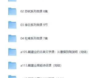 戴建业老师B站微课合集（MP4视频）