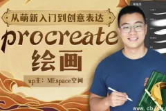 Procreate绘画创作课完整视频合集：零基础入门到创意表达系统教学