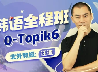 北外汪波教授韩语0-Topik6全程班，系统化视频课程