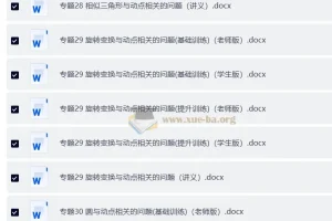 2025初中几何模型90讲 完整Word文档资料