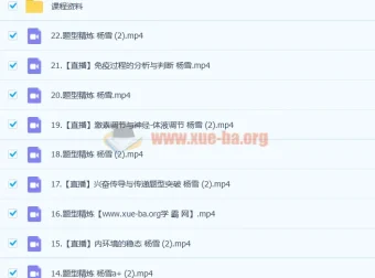 2023高考生物杨雪A+一轮复习暑假班秋季班全套课程