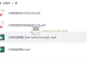 2025刘晓燕四六级急救班（保命班）6月12月双考季合集
