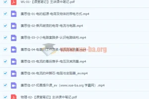 2022初三物理暑假尖端班 廉思佳 完整课程资料合集