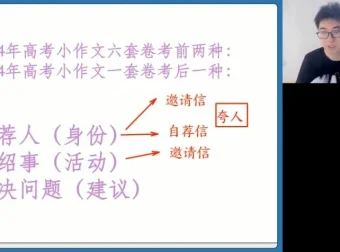 2024高三英语王双林高考冲刺班：语法、阅读与写作系统备考方案