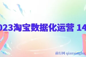 2023淘宝数据化运营14式：从流量获取到爆款打造的完整实战课