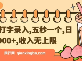 手机打字录入项目教程，零基础日入3000+实操指南