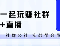 社群公社·实战帮会员：一起玩赚社群+直播全流程实战课