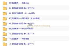 【2026初二春下】双语素养自主学习·TY·A+班·林淼 全套课程