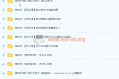 初二语文年卡目标满分班（全国人教版）任佳 80讲全课程+配套讲义