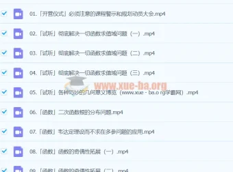2024高三高考数学 树成林 全程班 系统复习课程