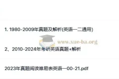 考研英语一历年真题（1980-2024）全收录