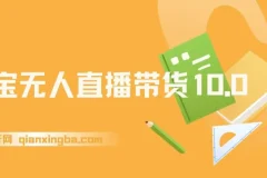 25年淘宝无人直播带货10.0：独家技术，操作简单，日入1000+实战教程
