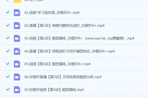 2024高二物理 孙竞轩A+春季班 全程精讲课程
