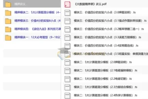 睿叔物理·绝密大数据精押课程