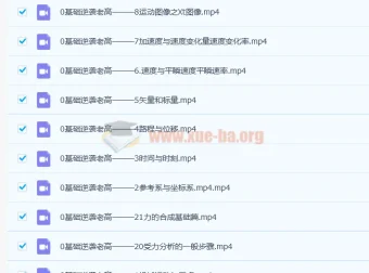高一物理必修一基础篇·大招视频救命包
