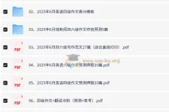 2025大学英语四六级冲刺高分模板与作文预测合集