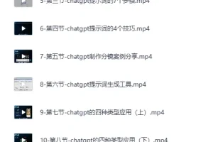 万有影力 AIGC 人工智能全能实操课（视频课程）