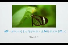 267个核心词根系统精讲：英语单词速记完整课程