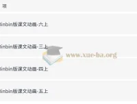 人教PEP版小学英语3-6年级上册同步视频动画合集