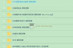 高中物理六大核心考区秒杀技巧：讲义+实战训练+视频讲解