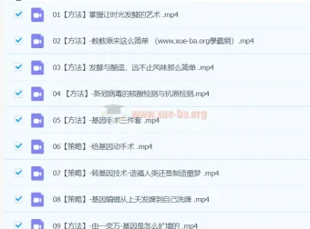 2024高二生物 陈旭晨 春季班（下学期）课程合集