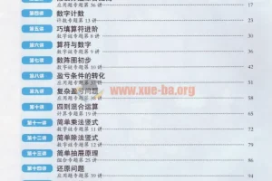 小学数学小蓝本：高思课本全年级PDF合集