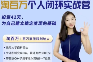 42天个人商业闭环实战营：从方法到思维，构建你的商业全局观