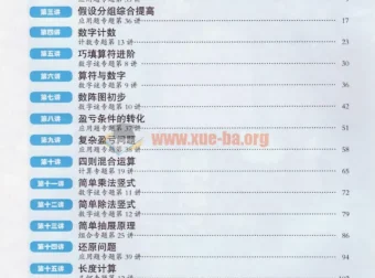 小学数学小蓝本：高思课本全年级PDF合集