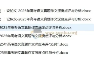 2025年高考语文真题作文深度点评与分析资料包