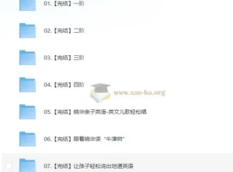 晓华亲子英语启蒙课程合集（一阶完结版）