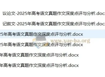 2025年高考语文真题作文深度点评与分析资料包