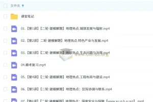 2025高三高考地理王群地理全年班合集 暑假班秋季班寒假班春季班完整课程