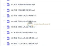 杨震2026高三高考数学一轮秋季班课程全梳理