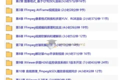 C++音视频开发实战：FFmpeg入门到工程化，多路H265监控录放系统开发